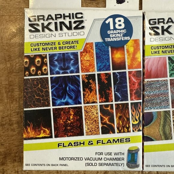 Graphic Skinz Studio Skin Pack Transfer Refill Kit by RoseArt ~18 each Lot Of 5 - Picture 6 of 8